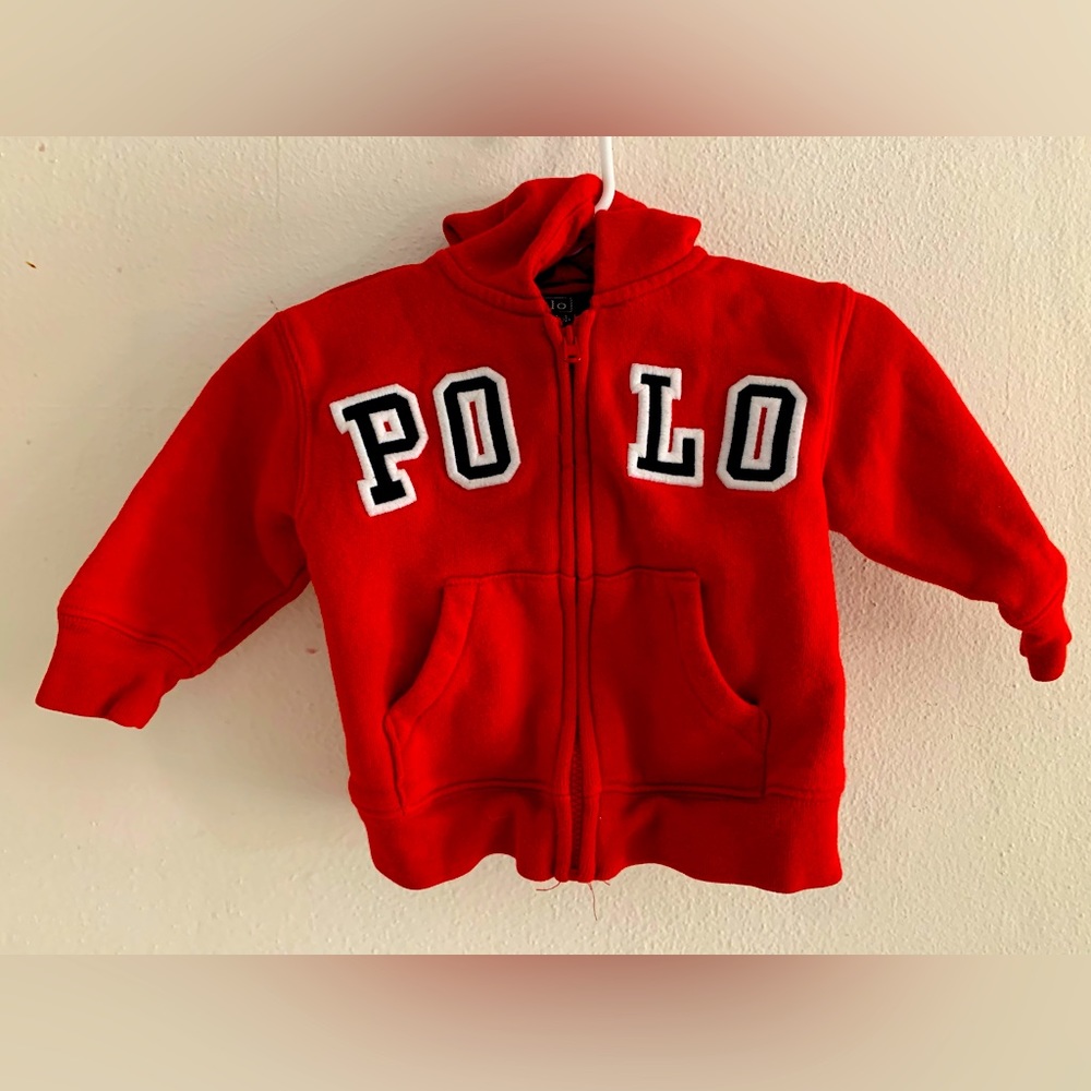 Nice red Polo Ralph Lauren jacket size 9 month
